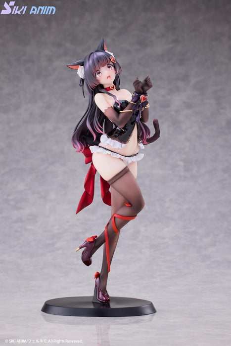 Fucking Anime Original Shibare Neko Rufuna-Chan 1/7 Figure with Tapestry