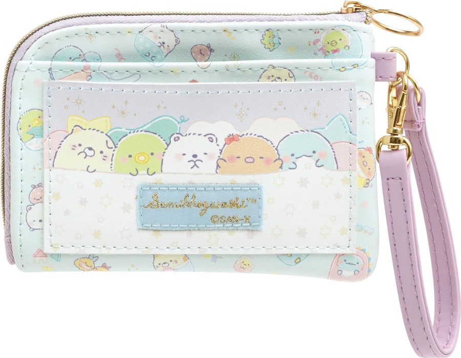 Étui pour passeport bébé San-X Sumikko Gurashi avec pochette pour pièces de monnaie Pb68601