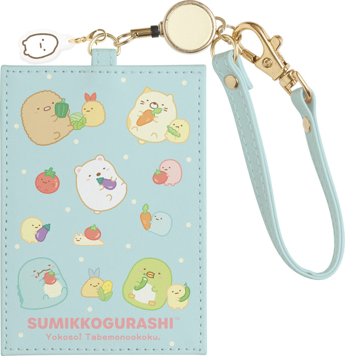 San-X Sumikko Gurashi Welcome Food Kingdom Pass Case With Reel