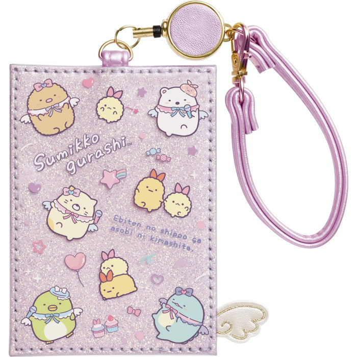 San-X Pb70701 Sumikko Gurashi Angel Ebiten Idol Pass Case with Reel