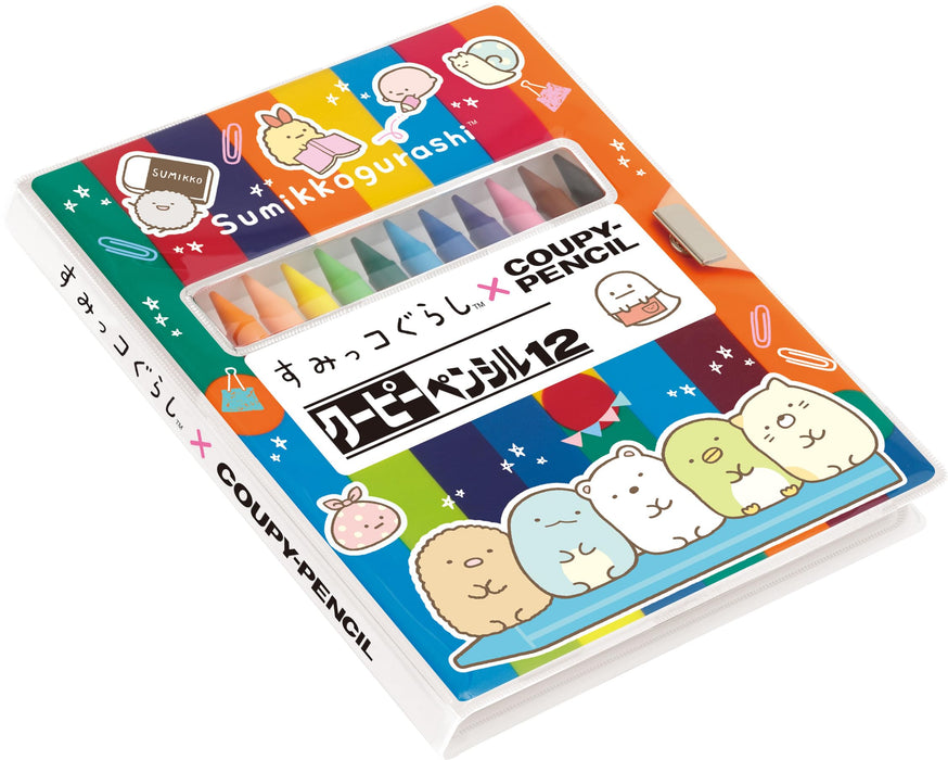 Coffret San-X Ph15602 Sumikko Gurashi Coupy - Crayons de couleur vibrants