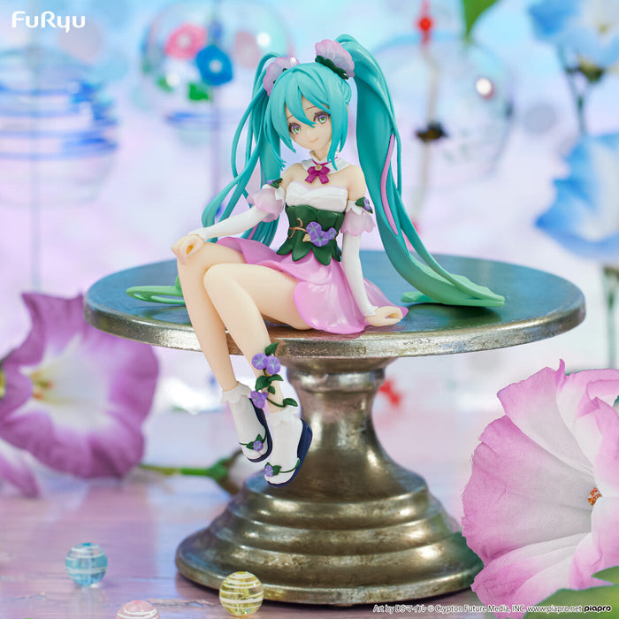 Furyu Piapro Hatsune Miku Flower Fairy Noodle Stopper Pink Figure Asagao