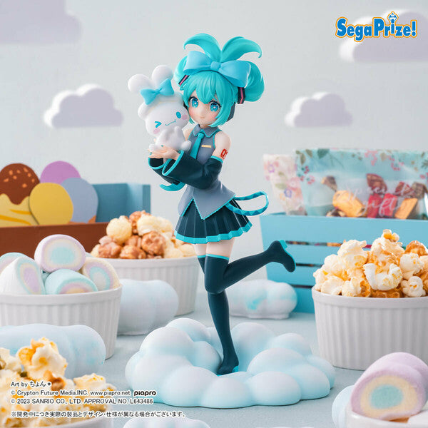 Personnages Sega Piapro Hatsune Miku X Cinnamoroll Luminasta Figure