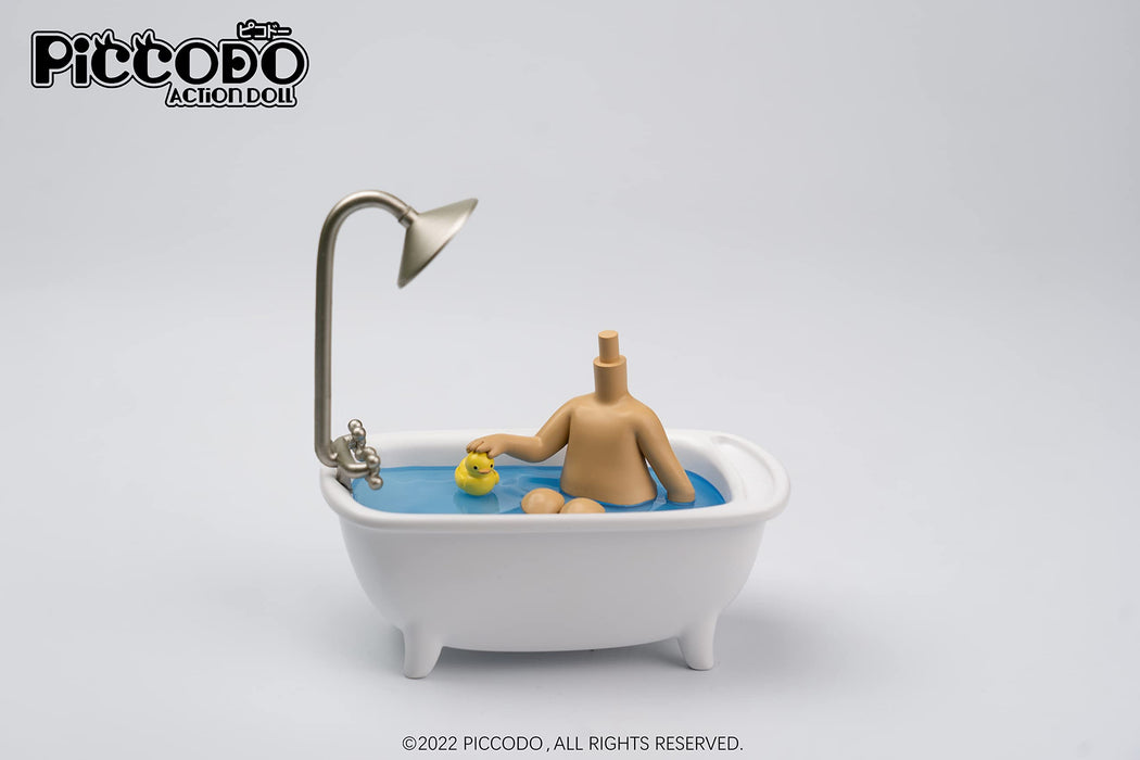 Genesis Piccodo Suntanned Action Doll with Diorama Head Stand Bathtub