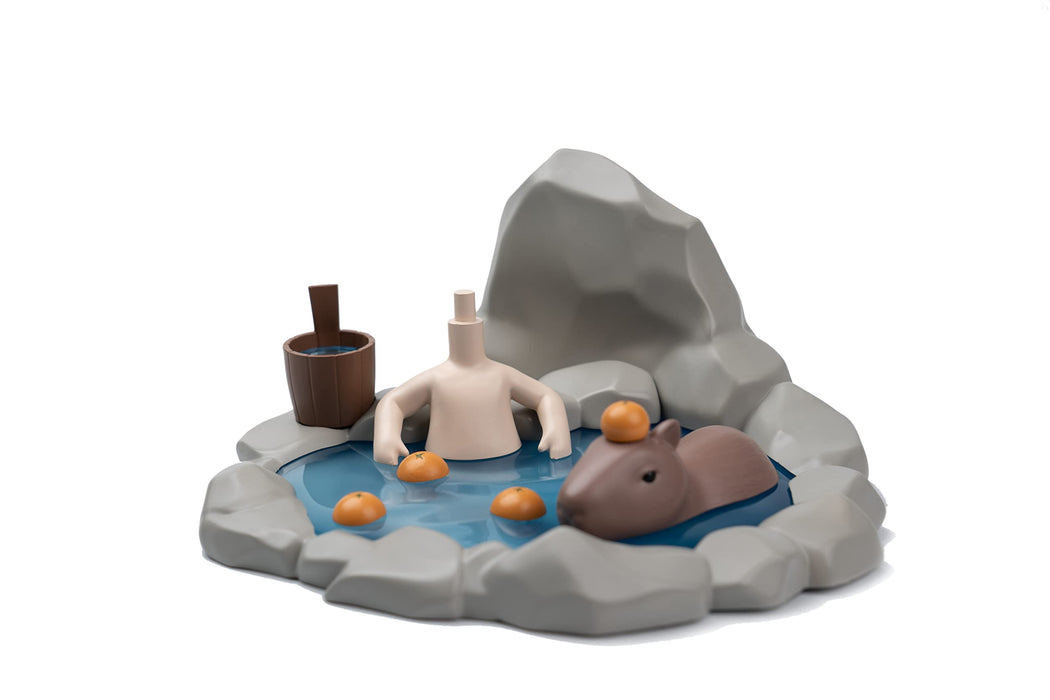 Genesis Piccodo Onsen Puppe Weiß Action Diorama Kopfständer