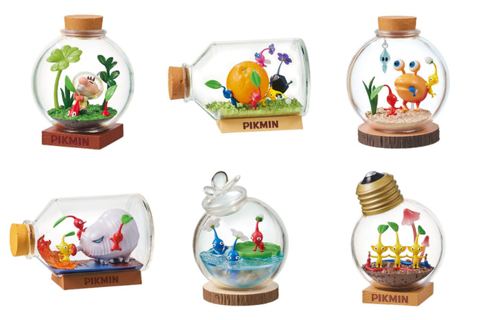 Re-Ment Pikmin Terrarium Collection Box Set 6-Piece Miniature Figurines