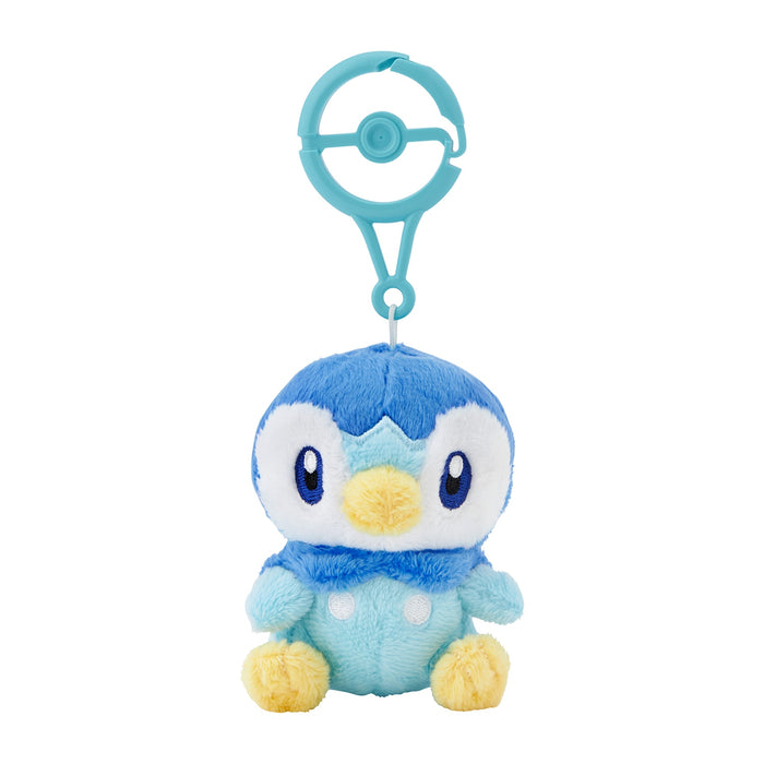 Pokemon Center Piplup Mascot Plush with Carabiner Clip for Kids and Fans