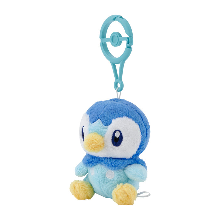 Pokemon Center Piplup Mascot Plush with Carabiner Clip for Kids and Fans