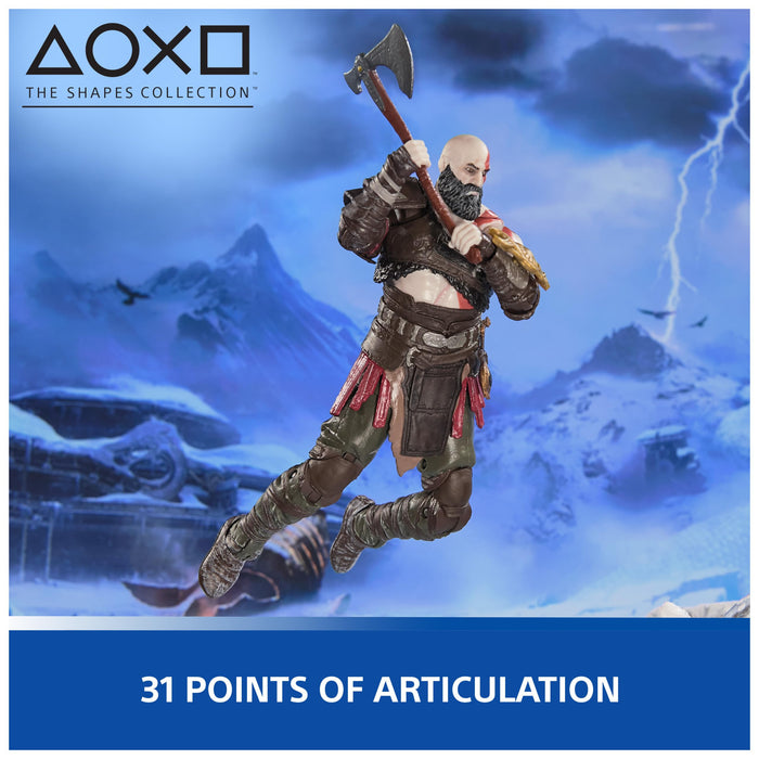 Playstation God of War Ragnarok Kratos 6-Inch Action Figure with Accessories