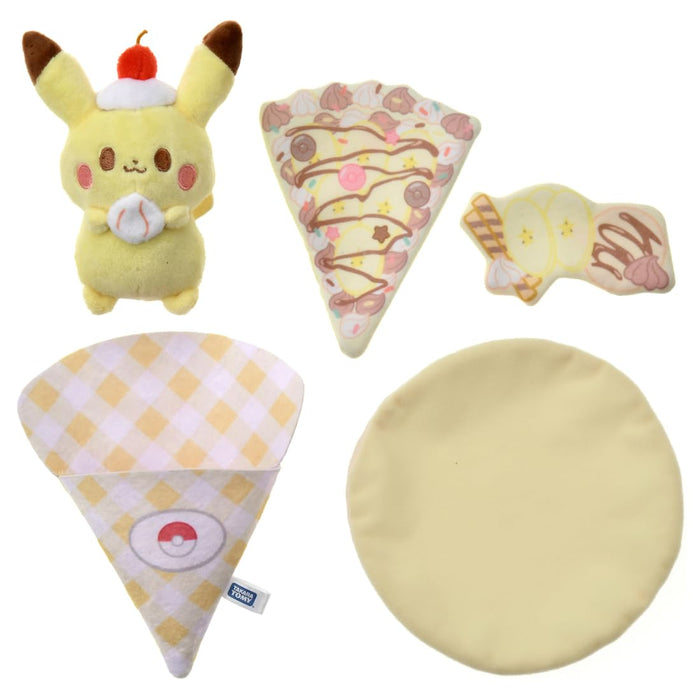 Takara Tomy Pocket Monsters Poke Pieces Pikachu Crepe Plush Toy