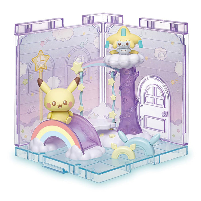 Takara Tomy Pokemon Starry Sky Park Pikachu Jirachi Pokepeace House Set