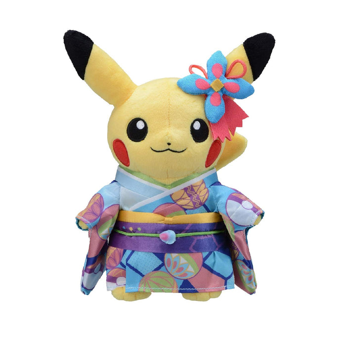 Pokemon Center Plush Toy Pikachu in Kimono 22cm Tall Kanazawa Edition