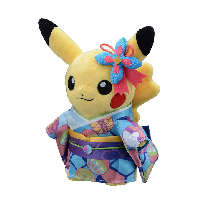 Pokemon Center Plush Toy Pikachu in Kimono 22cm Tall Kanazawa Edition