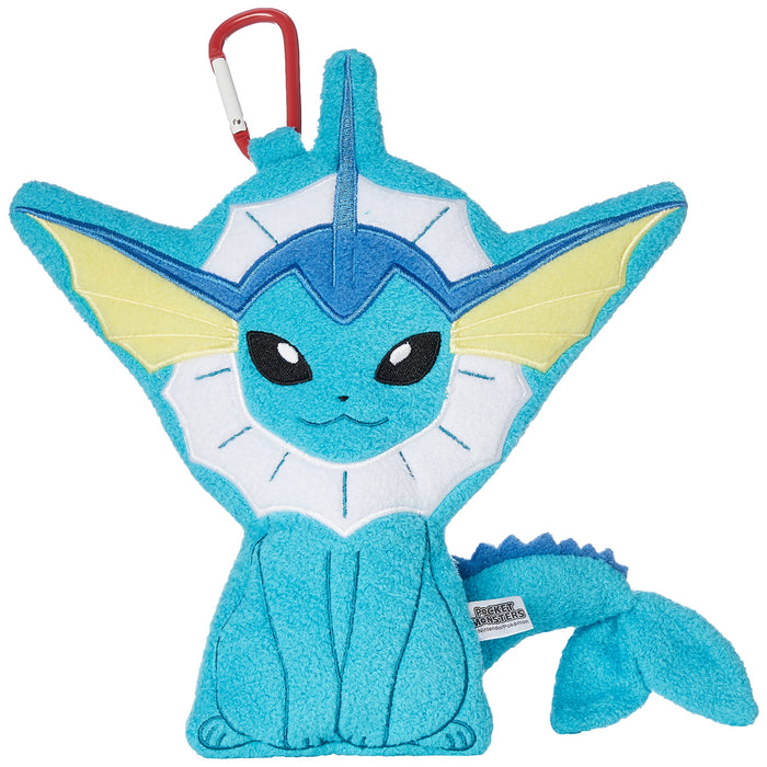 Sanei Boeki Pokemon Vaporeon Flat Fluffy Pouch - Soft and Adorable Storage