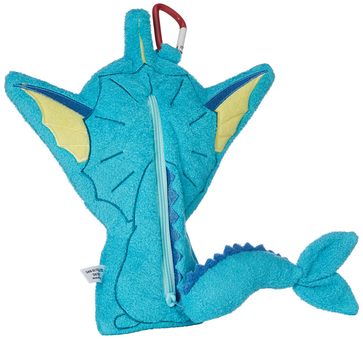 Sanei Boeki Pokemon Vaporeon Flat Fluffy Pouch - Soft and Adorable Storage