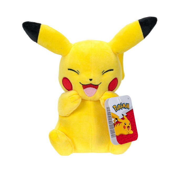 Pikachu en peluche de 20 cm riant de Jazzwares, jouet pour enfants et collectionneurs