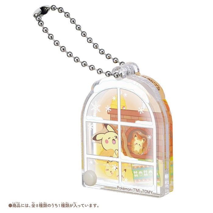 Takara Tomy Pokémon Moving Acrylic Charm Cozy Winter Collection Box