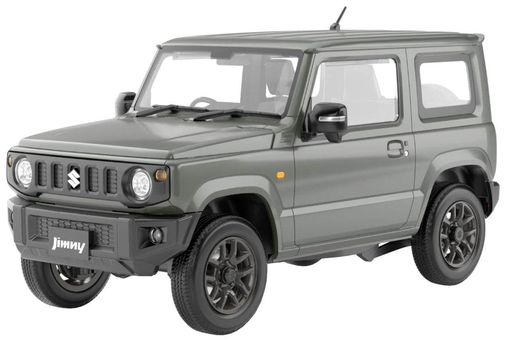 Aoshima Rakupla Snap Car 03 JG JB64 Jimny 2018 Model Jungle Green