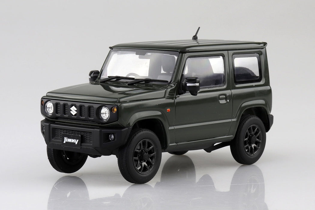 Aoshima Rakupla Snap Car 03 JG JB64 Jimny 2018 Model Jungle Green