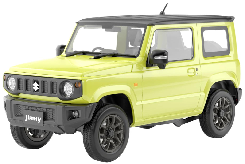 Aoshima Rakupla Snap Car 03 Ky JB64 Jimny 2018 Kinetic Yellow Model Kit