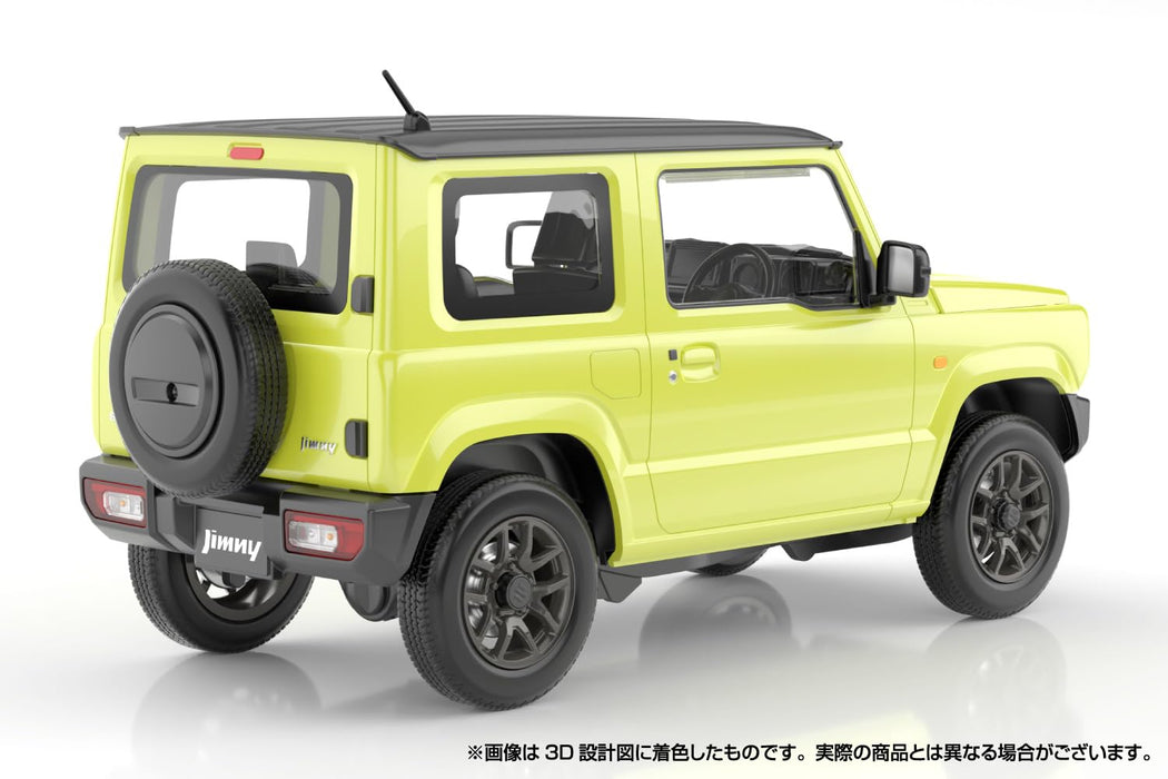 Aoshima Rakupla Snap Car 03 Ky JB64 Jimny 2018 Kinetic Yellow Model Kit