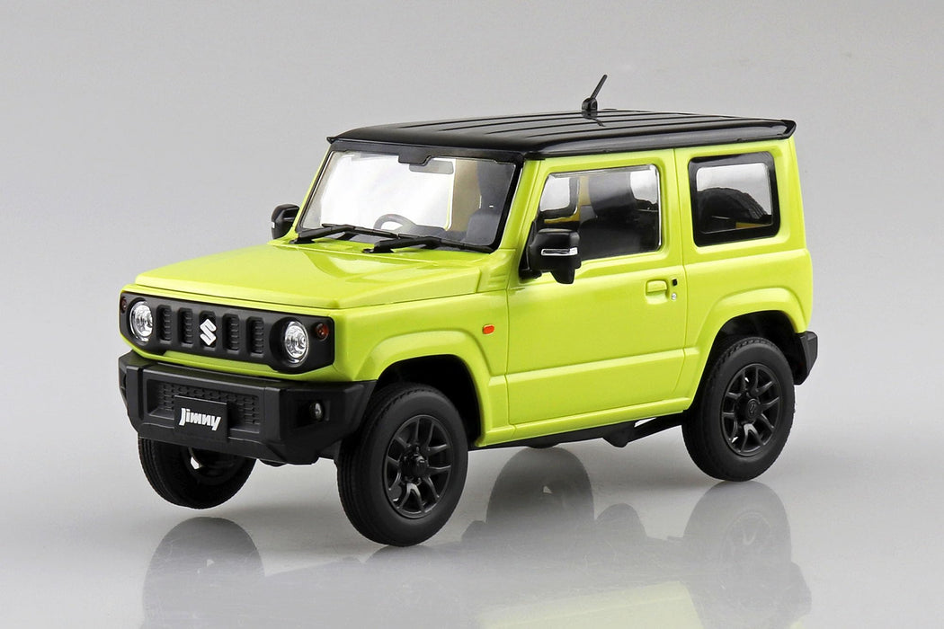 Aoshima Rakupla Snap Car 03 Ky JB64 Jimny 2018 Kinetic Yellow Model Kit