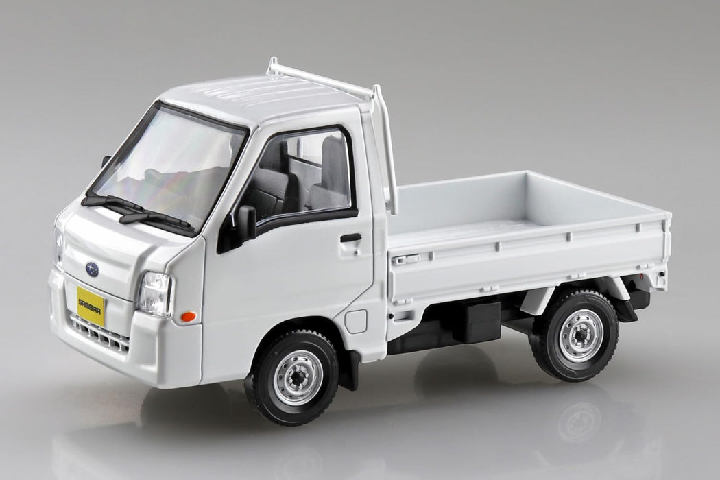 Aoshima Rakupla Snap Kit 05 Subaru Sambar Truck Model Frost White