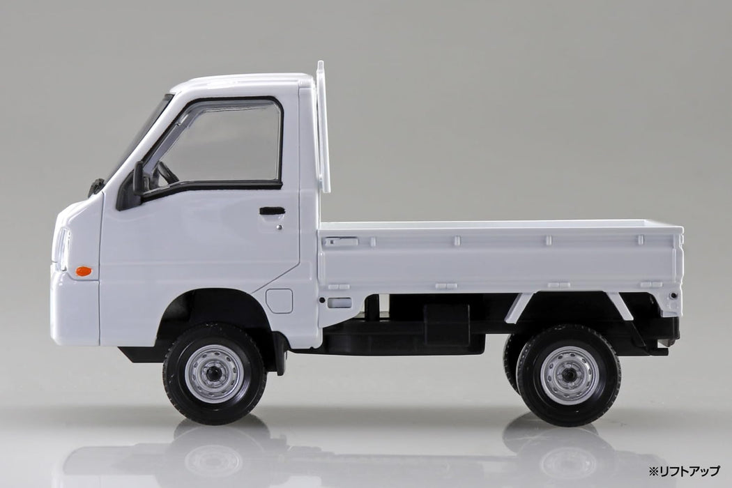 Aoshima Rakupla Snap Kit 05 Subaru Sambar Truck Model Frost White