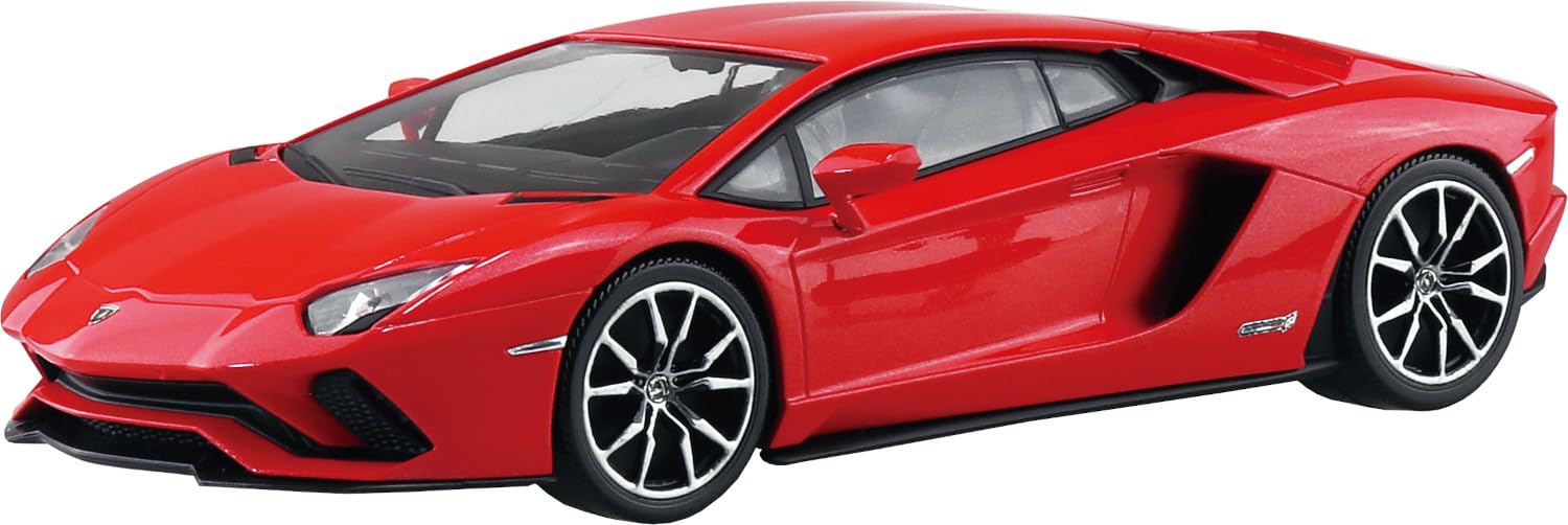 Aoshima Rakupla Snap Kit 07 Lamborghini Aventador S Pearl Red Model Kit