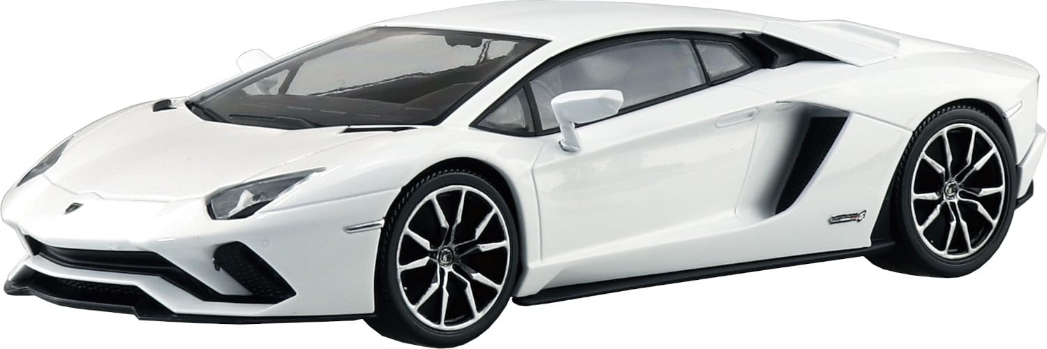 Aoshima Rakupla Snap Kit Lamborghini Aventador S Pearl White Model 07 Pw