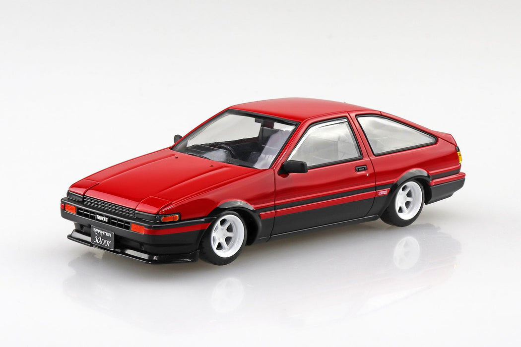 Aoshima Rakupla Snap Kit Toyota Sprinter Trueno Custom High Flush Two Tone- Japan Figure Store - #1 Bring To You The Best Japanese Goods