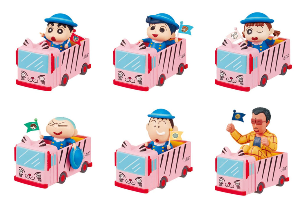 Re-Ment Crayon Shin-Chan Bus Toy 1 Box PVC ABS H100xW70xD40mm