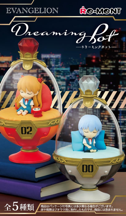 Re-Ment Evangelion Dreaming Pot - H120mm x B70mm x T80mm PVC ABS Acryl