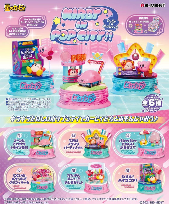 Re-Ment Kirby in Pop City Box, 115 x 70 x 70 mm, PVC/ABS, Sammlerspielzeug