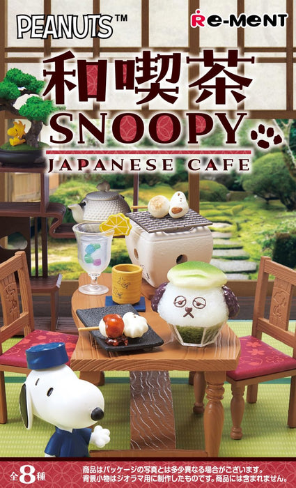 Re-Ment Peanuts Japanisches Café Snoopy Figur 1Box 115x70x50mm PVC ABS