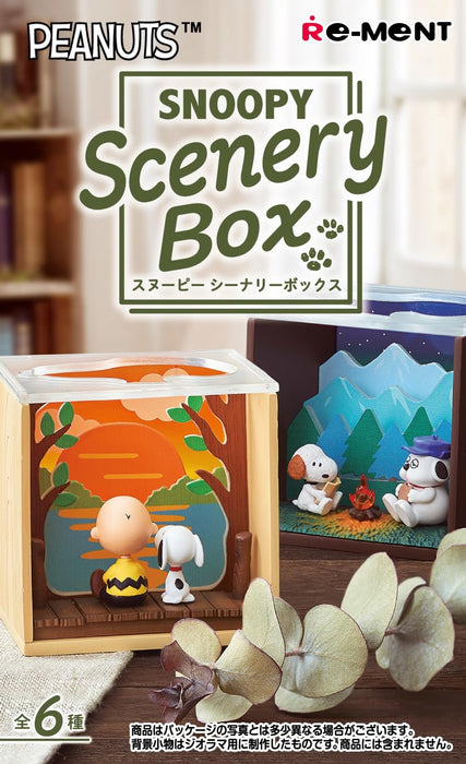 Re-Ment Peanuts Snoopy Szeneriebox, 1Box, H115 x B70 x T60 mm, PVC-Konstruktion