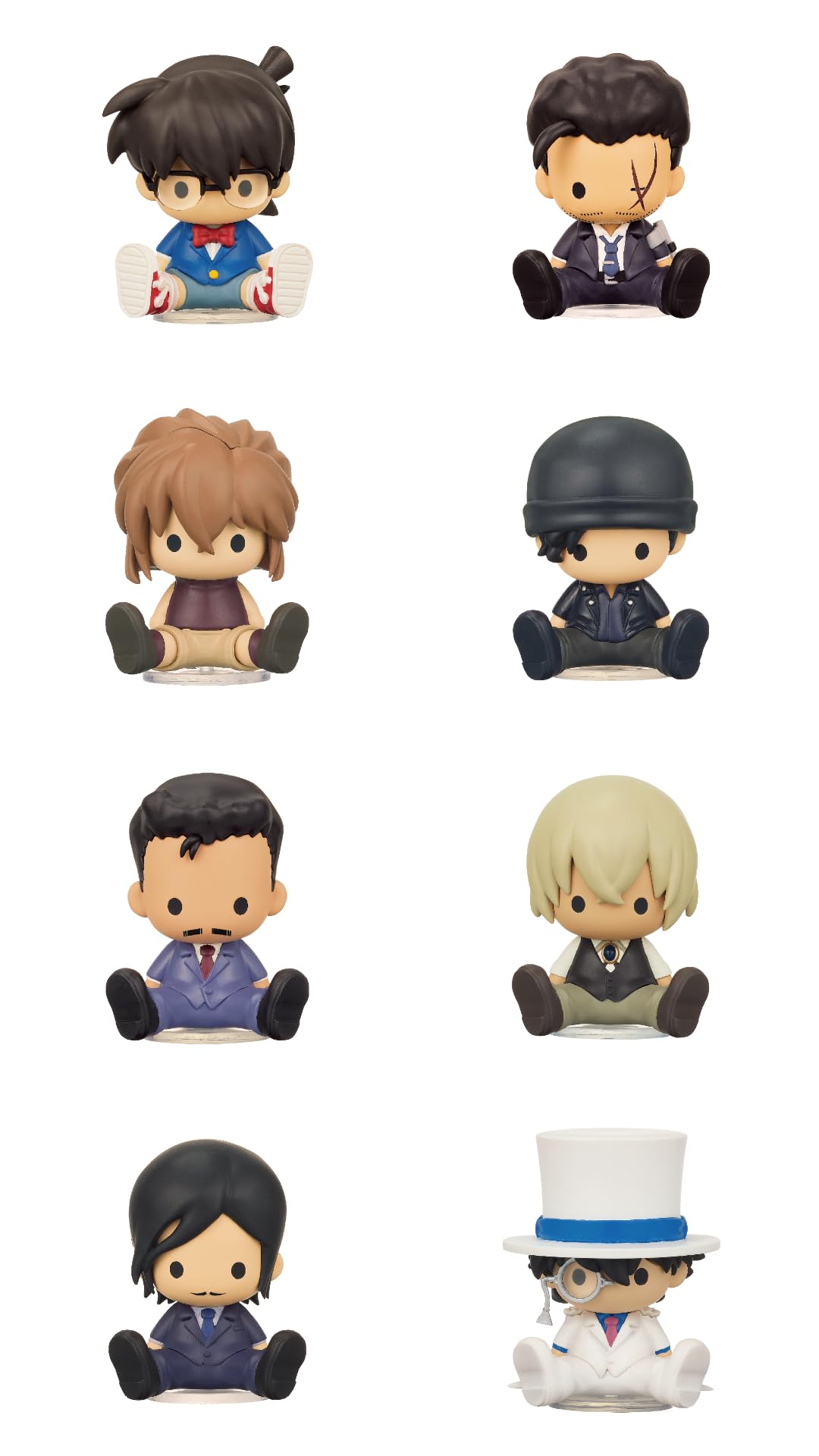 Re-Ment Detective Conan Petadoll 8-Figure Complete Box Set Japan