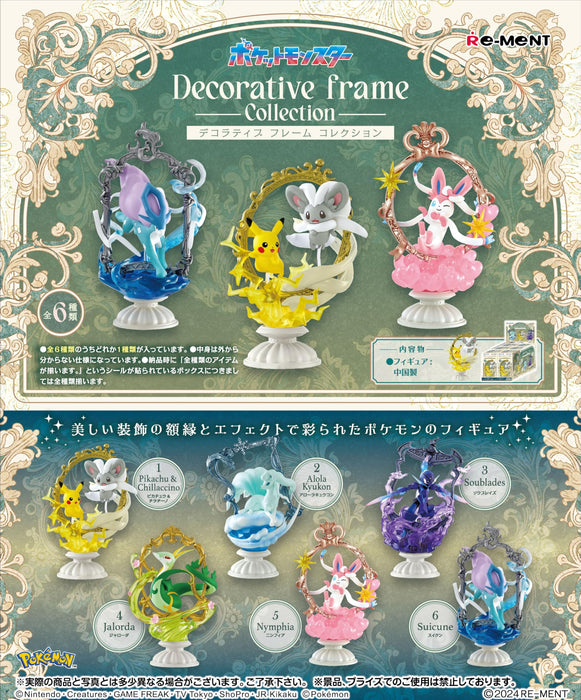 Collection de cadres décoratifs Pokémon Re-Ment - 1 boîte H130 x L70 x P70 mm PVC et ABS