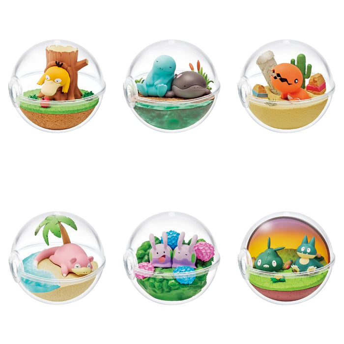 Re-Ment Pokemon Terrarium Entspannende Momente H100xB70xT70mm PVC ABS Acryl