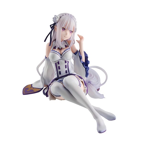 Megahouse Re:Zero Emilia Figure - Melty Princess Tenohira Edition