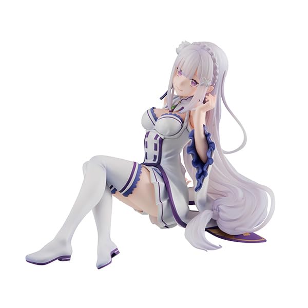 Megahouse Re:Zero Emilia Figure - Melty Princess Tenohira Edition