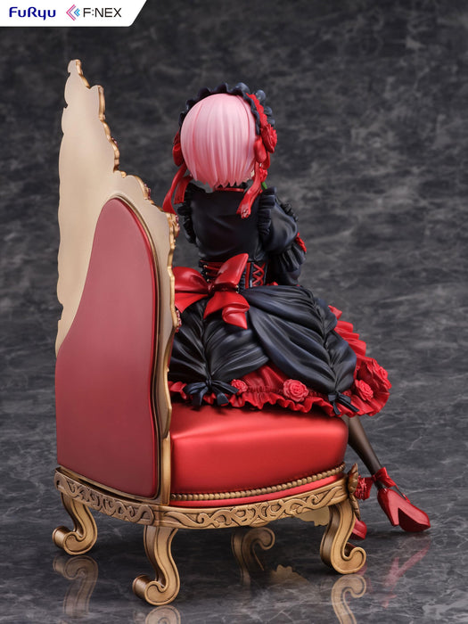 Furyu Re:Zero 1/7 Ram Gothic Ver. F:Nex Figure - Collectible Anime Figurine