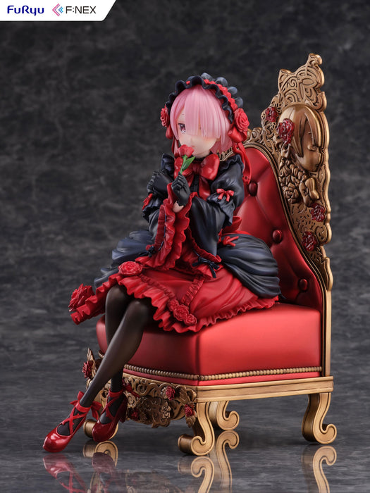 Furyu Re:Zero 1/7 Ram Gothic Ver. F:Nex Figure - Collectible Anime Figurine