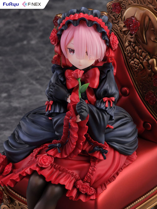 Furyu Re:Zero 1/7 Ram Gothic Ver. F:Nex Figure - Collectible Anime Figurine