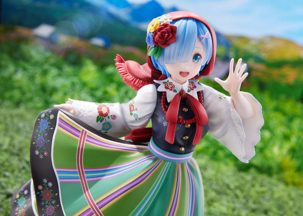 Furyu Re:Zero Rem F:Nex 1/7 Scale Country Dress Ver. Collectible Figure