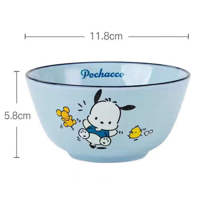 Bol à riz Hello Kitty de Bzerk - Jolie vaisselle en porcelaine rose lavable au lave-vaisselle