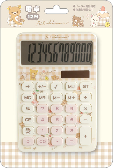 Calculatrice San-X Rilakkuma EM32602 - Outil de bureau mignon et fonctionnel