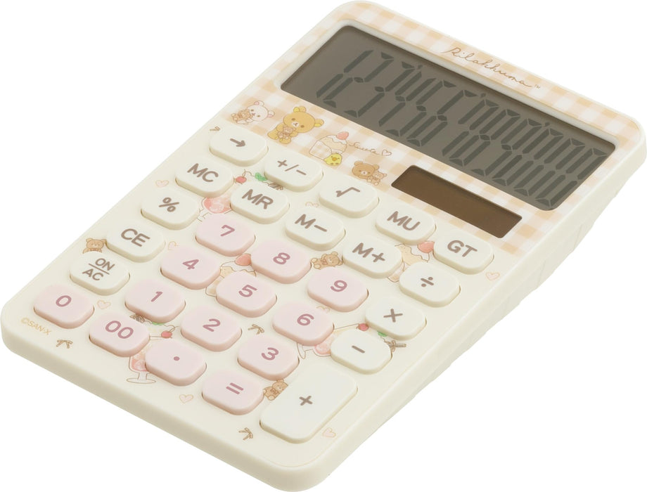 Calculatrice San-X Rilakkuma EM32602 - Outil de bureau mignon et fonctionnel