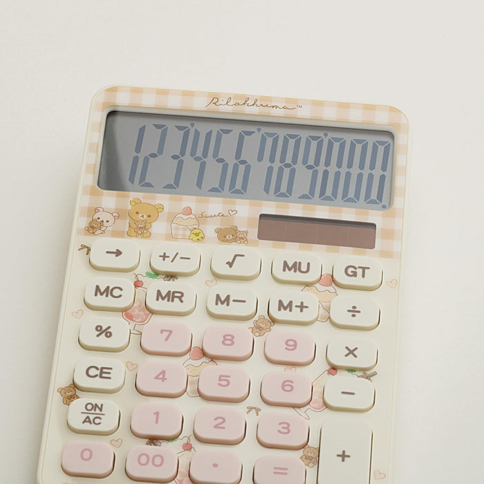 Calculatrice San-X Rilakkuma EM32602 - Outil de bureau mignon et fonctionnel