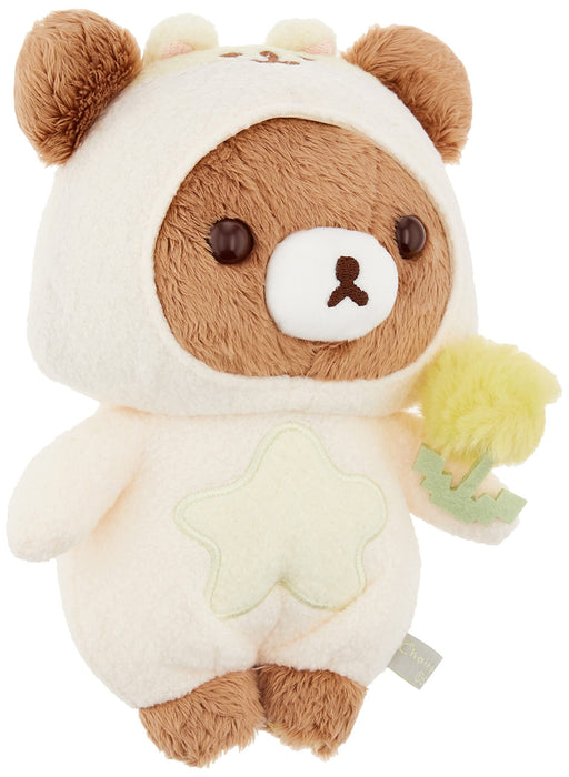 San-X Rilakkuma Chairoikoguma Plush Toy Mf45901 Soft and Cuddly